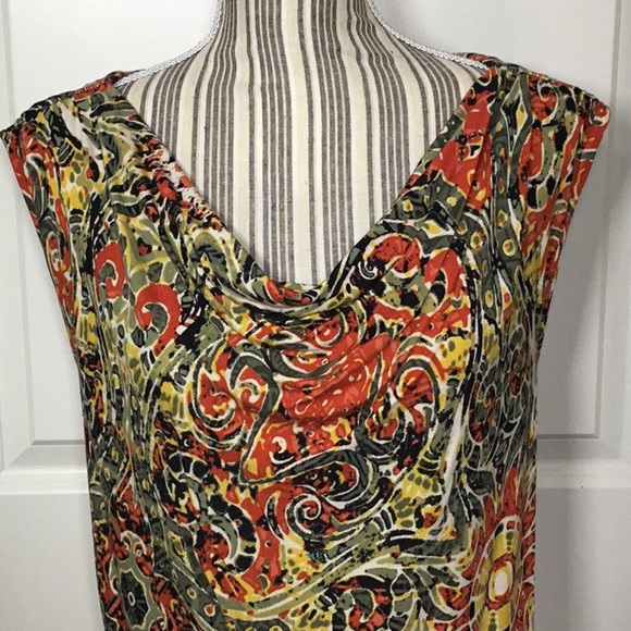 Cato Sleeveless Drape Neck Top - 14/16W - Picture 2 of 7